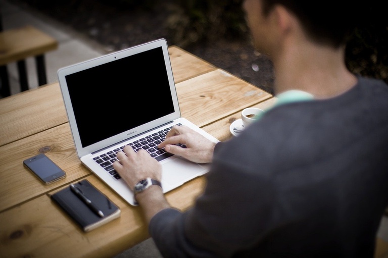 Vorlesung am Laptop