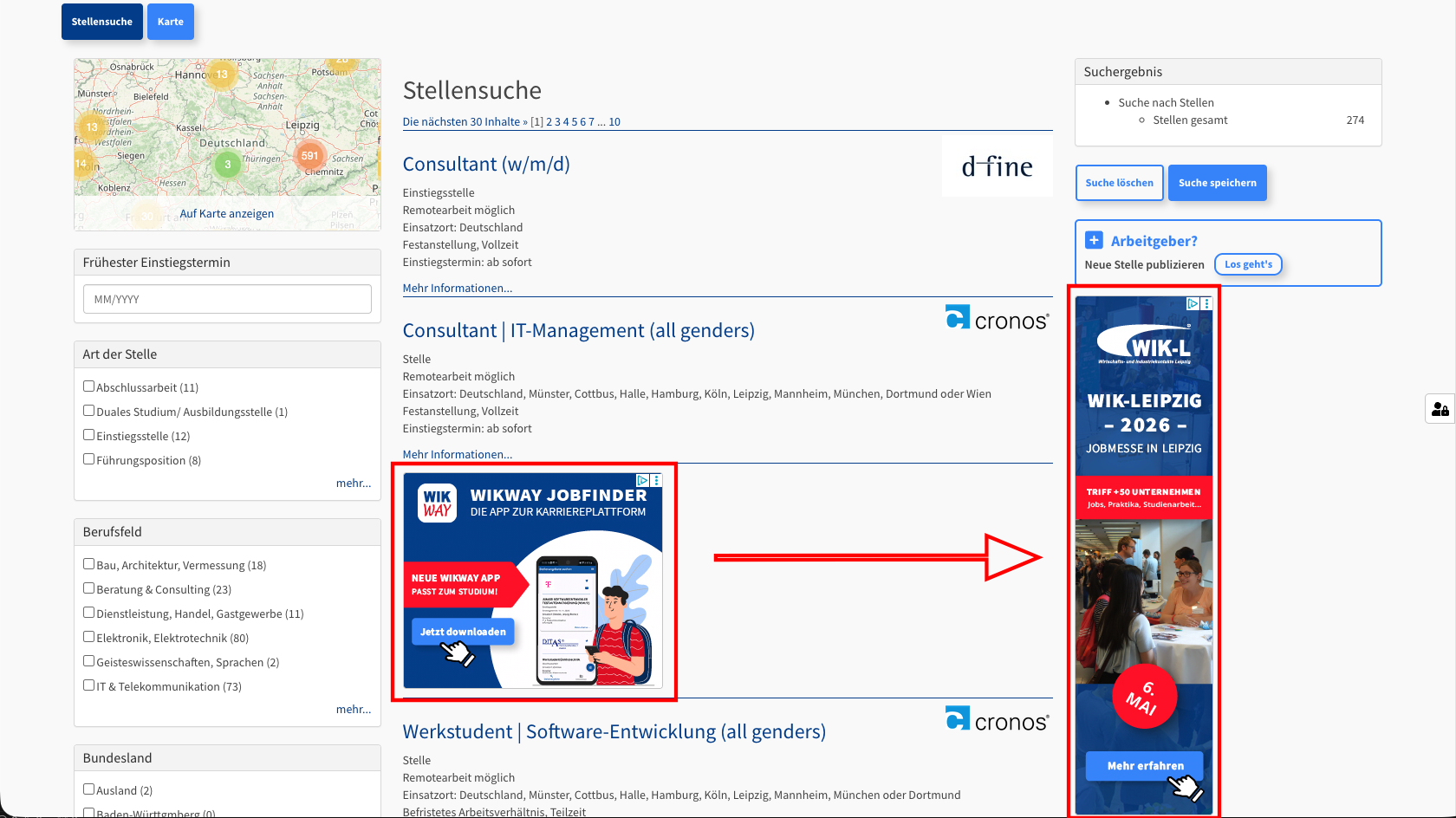 Stellenanzeige Mockup