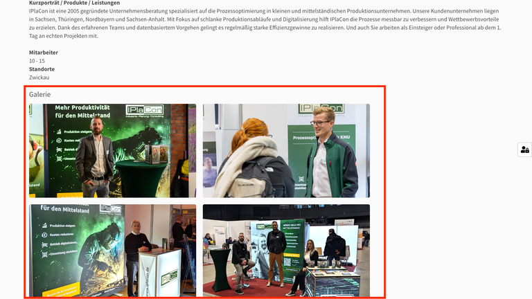 Galerie im Unternehmensporträt