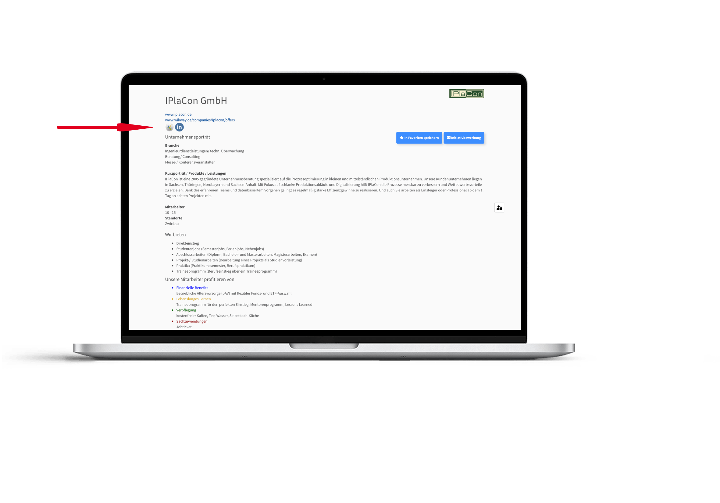 Stellenanzeige Mockup